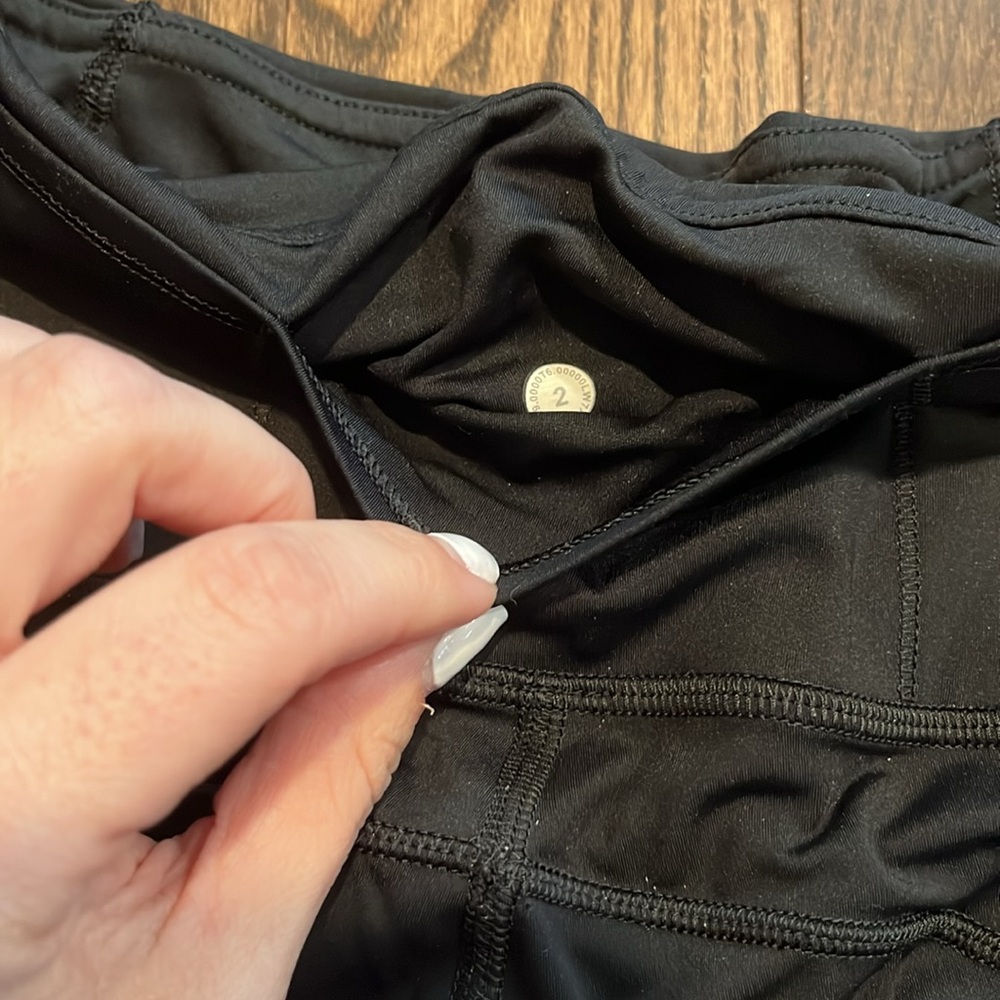 lululemon athletica Black Bike Shorts with Side Pockets - Picture 3 of 3